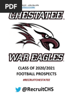 Chestatee High School Football Prospect List 2020-2021