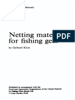 Netting Materials For Fishing Gear - Klust PDF