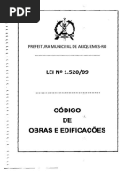 LEI #1520-09 Código Obras