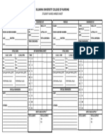 Student Nurse Kardex Sheet