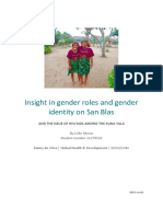 Insights in Gender Roles and Gender Identity On San Blas and The Issue of HIV/AIDS Among The Kuna Yala