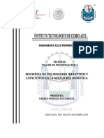 Eficiencia de Los Sensores Capacitivos e Inductivos en La Aplicación Domótica