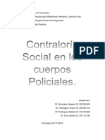 Contraloria Social en Los Cuerpos Policiales