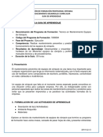 Guía de Aprendizaje No. 3 - Mantenimiento Preventivo - Correctivo