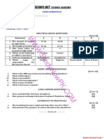 10 Class Biology Chapter Wise Test Series