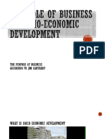 The Role of Business in Socio-Economic Development