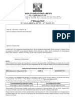 Hindalco 60th Agm Attendance Slip