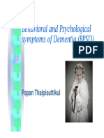 Behavioral and Psychological Symptoms of Dementia (BPSD