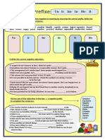 Negative Prefixes English