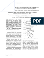 Design of Millimeter-Wave Microstrip Comb-Line Antenna Array