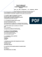 Bolsa de Empleo 2017 Oficial Jardinero - A Primer Ejercicio-Castellano 25-05-2017