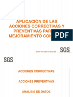 Acciones Correctivas y Preventivas