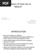 Presentation of Retail Mix On MOCHI