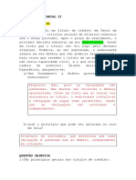 Casos Concretos - Direito Empresarial II