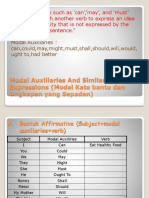 Modal Auxulary and Similar Expression