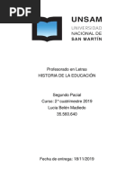 Historia de La Educacion en Argentina y América Latina, Segundo Parcial 2019