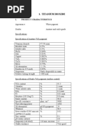 Titanium Dioxide: 1. Product Characteristics