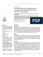 Homicide Pattern Among Adolescents: A National Epidemiological Study of Child Homicide in South Africa (2019)