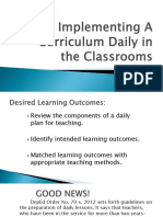 Implementing Curriculum