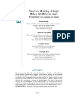 Numerical Analysis Capacity of Single Helical Pile in Sand - Ppr2013.395mlr PDF