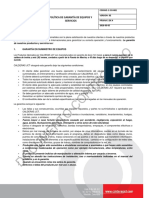 E-Co-002 Política de Garantía de Equipos y Servicios