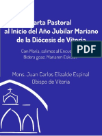 Carta Pastoral Al Inicio Del Año Jubilar Mariano 2018-2019