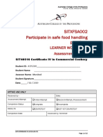 SITXFSA002 - Assessment Task 2