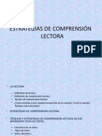 Estrategias de Comprensión Lectora