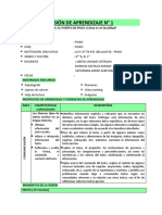 Sesión de Aprendizaje 4° - Junio