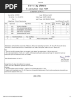 Marksheet Du 1st Year Varu PDF