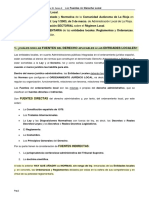 Bloque III - Tema 2 - Fuentes Del Derecho Local - La Potestad Reglamentaria de Las Entidades Locales - Reglamentos y Ordenanzas