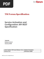 TMF640 Service Activation and Configuration API REST Specification R18.5.0 PDF