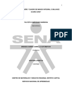 Evidencia 3 Diseño "Cuadro de Mando Integral o Balance Score Card"