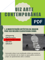 Quiz Arte Contemporânea