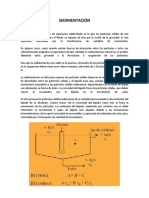 SEDIMENTACIÓN