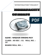 Foaming Capacity of Soaps