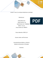 Tarea 3 - Los Enfoques Disciplinares en Psicología