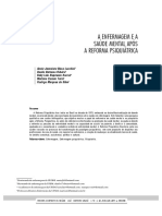 A Enfermagem e A Saúde Mental Após A Reforma Psiquiátrica