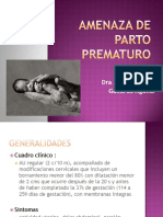 Amenaza de Parto Prematuro PDF