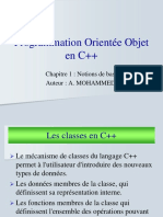 Programmation Orientée Objet en C++