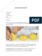 Batería de Limones