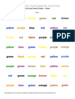 Brain Training Colors PDF