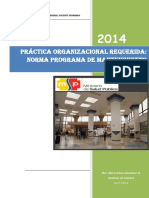 Practica Organizacional Requerida Norma Programa de Mantenimiento Preventivo PDF