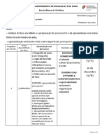 Instruções para Apresentação Oral 9 Ano