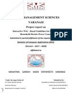 Interactive Web Based Guidelines For The Efficiency of Household Electricity Power Consumption