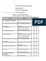 2019 Performance Review Form - STC Nurse