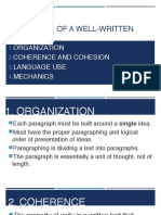 Properties of A Well Written Text PDF