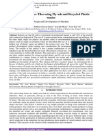 High Performance Tiles Using Fly Ash and Recycled Plastic Wastes IJCTER Research Paper