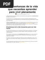 40 Enseñanzas de La Vida Que Necesitas Aprender para Vivir Plenamente