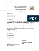 Letter of Transmittal